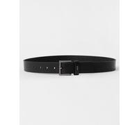 Men's HUGO Giove Sz35 Mens Smooth Leather Belt NOS - Black - Size: W38