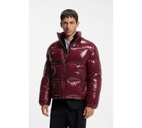 HUGO Glossy water-repellent puffer jacket with tonal logo - Style Baltos2641, 50574159 Dark Red XS