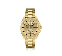 HUGO Gold-effect watch with link bracelet - Style #EXPOSE, 58108824 Gold pcs.