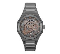 HUGO #GRAIL SKELETON Men's Multifunction Grey Tone Bracelet Watch