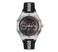 HUGO #GRAIL SPORT MULTI Men's Black Silicone Strap Watch
