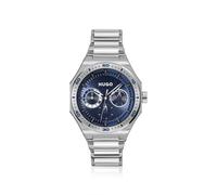 HUGO #GRAIL SPORT Silver-tone watch with blue dial - Style #GRAIL SPORT, 58244982 Silver tone pcs.