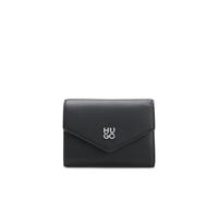 HUGO Grained faux-leather flap wallet with stacked-logo trim - Style Chris 2.0_FlapWallet, 50547914 Black pcs.
