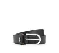 HUGO Grained Italian-leather belt with logo trim - Style Zoey-C_Sz25, 50516558 Black 28
