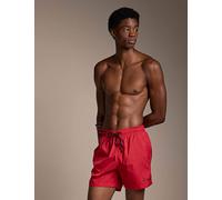 Hugo HAITI Logo Print Swim Shorts Red