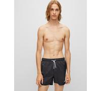 HUGO HAITI Mens Quick-Drying Swim Shorts In Recycled Fabric With Logo NOS -