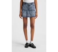 HUGO Half-pleated mini skirt in blue rigid denim - Style Gaby_B, 50546318 Blue XS