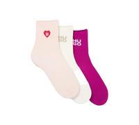 Hugo Heart Cc W 10279085 Red Socks 3 Pairs Multicolor EU 39-42 Woman