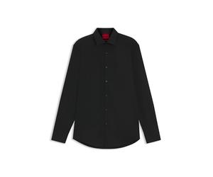 HUGO Herren Kenno Slim-Fit Hemd aus bügelleichter Baumwoll-Popeline