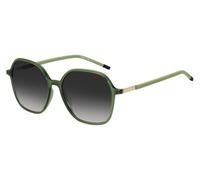 HUGO HG 1236/S 1ED/9O Womenâs Sunglasses Green Size 55