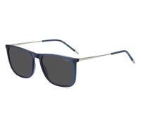 HUGO HG 1319/S ECJ/IR Men's Sunglasses Blue Size 57