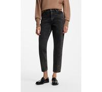 HUGO High-waisted mom-fit jeans in mid-grey denim - Style Garlene, 50571255 Dark Grey 29/34