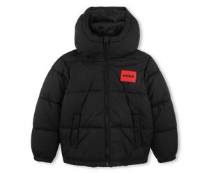 Hugo - Hooded Down Jacket - Black - Boy - 16 Years