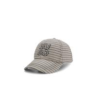 HUGO Houndstooth cap with stacked logo - Style Ally-HS, 50555788 Patterned