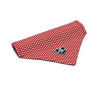 HUGO & HUDSON Dog Bandana Neckerchief, Washable Fabric Triangle Neck Kerchief Scarf, Red Star, XS