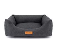 HUGO & HUDSON Dog Bed Orthopedic Non-skid Sofa Removable Washable Cover, Dark Grey, Small