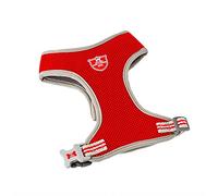 HUGO & HUDSON Dog Harness, No Pull Quick Dry Mesh, Breathable Rear Buckle Pet Vest, Red, L