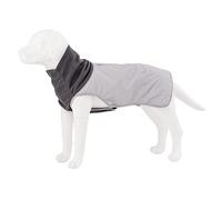 HUGO & HUDSON Dog Winter Jacket Warm Fleece Thermal Pet Coat Windproof Coat Lead Hole, Grey, XS25
