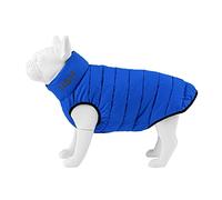 HUGO & HUDSON Reversible Dog Puffer Jacket, Windproof Water Resistant Coat, Blue & Navy, M40