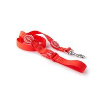 HUGO & HUDSON Waterproof Dog Lead, Anti Odor Easy to Clean Padded Handle Pet Leash, Red, 120 x 1.5cm
