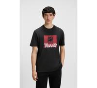 HUGO HUGO x RB by Slawn relaxed-fit cotton logo T-shirt - Style Dlawny_Slawn_IN, 50560914 Black M