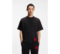 HUGO HUGO x RB cotton-blend T-shirt with contrast piping - Style Dorox_RB, 50559676 Black S