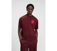 HUGO HUGO x RB cotton T-shirt with bull-graphic logo - Style Dartox_RB, 50549307 Dark Red M
