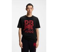 HUGO HUGO x RB cotton T-shirt with bull motif - Style Dlix_RB, 50559696 Black M