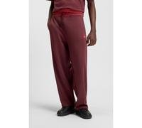 HUGO HUGO x RB oversized-fit tracksuit bottoms with striped waistband - Style Dolmapan_RB, 50549308 Dark Red M