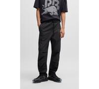 HUGO HUGO x RB regular-fit trousers with carbon stealth logo - Style Garlo_RB, 50542801 Black 42R
