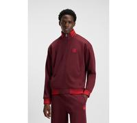 HUGO HUGO x RB zip-up sweatshirt with bull-graphic logo - Style Donoco_RB, 50549605 Dark Red XL