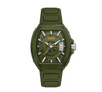 HUGO #ICON Men's 40mm Green Silicone Strap Watch