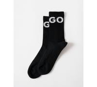 HUGO Iconic 3-Pack Quarter Length Combed Cotton Socks NOS - Black 001 - Black 001 - UK6-12 EU40-46 US7-13