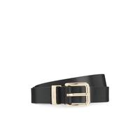 HUGO Italian-leather belt with gold-tone buckle - Style Palm-MLoop_Sz25, 50558803 Black 38