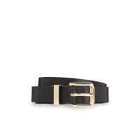 HUGO Italian-leather belt with gold-tone buckle - Style Palm-MLoop_Sz25, 50558803 Dark Brown 28