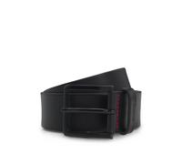 HUGO Italian-leather belt with logo-stamped keeper - Style Gionio_Sz40, 50385358 Black 46