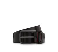 HUGO Italian-made belt in brush-off leather - Style Gurth-Bof_Sz35, 50548373 Dark Brown 46