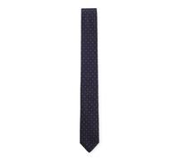 HUGO Italian-made tie in silk with jacquard-woven dots - Style Tie cm 6, 50561642 Blue Patterned pcs.