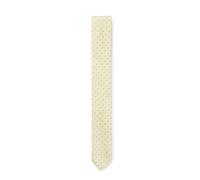 HUGO Italian-made tie in silk with jacquard-woven dots - Style Tie cm 6, 50561642 Yellow Patterned pcs.