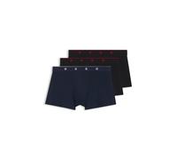 HUGO Jacquard trunks with exposed waistband - Style TRUNK TRIPLET TITAN, 50566294 Black / Blue XXL