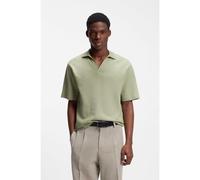 HUGO Johnny-collar polo shirt with jacquard stripe - Style Dalibo, 50556724 Light Green