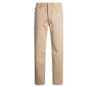 Hugo Jonah Men's Regular Fit Jeans in Dark Blue Stone-Washed Denim, Medium Beige, 35 W/30 L