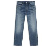 Hugo Jonah Men's Regular Fit Jeans in Medium Blue Stone-Washed Cotton Denim, 424 Medium Blue, 36 W/34 L