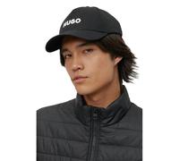Men's HUGO Jude Mens Cotton-Twill Cap With 3D Embroidered Logo - Black - Size: ONE size