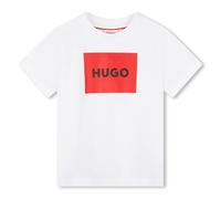 HUGO Kids Cotton Large Box Logo T-Shirt Juniors White 8 Years