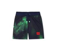 HUGO KIDS tie-dye swim shorts - Blue 5 yrs
