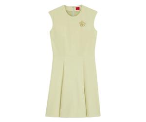 Hugo Kilandi 10218228 Red Sleeveless Short Dress Beige 38 Woman