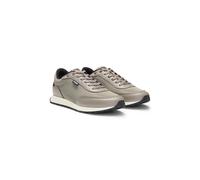 HUGO Knit-effect trainers with faux-leather trims - Style Icelin_Runn_knpu, 50541682 Beige 5