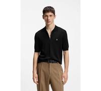 HUGO Knit polo with zipped neck - Style Sayfong-5, 50564234 Black M