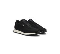 HUGO Knitted-upper trainers with logo flag - Style Icelin_runn_knmf, 50563472 Black 8